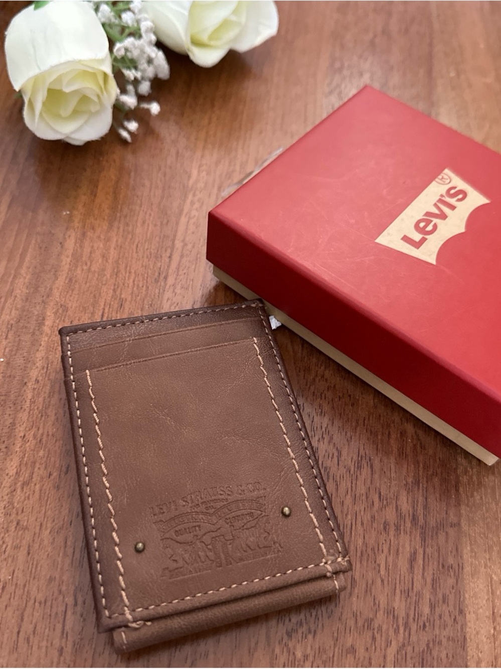 Levi's Brown Card & Pocket Holder